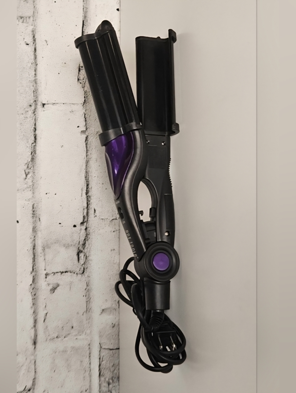 Hot Tools 3 Barrel Waver Purple Black Curling Iron